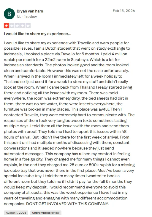 Trustpilot · 1/5 · Bryan van harn, 2025-08-01
